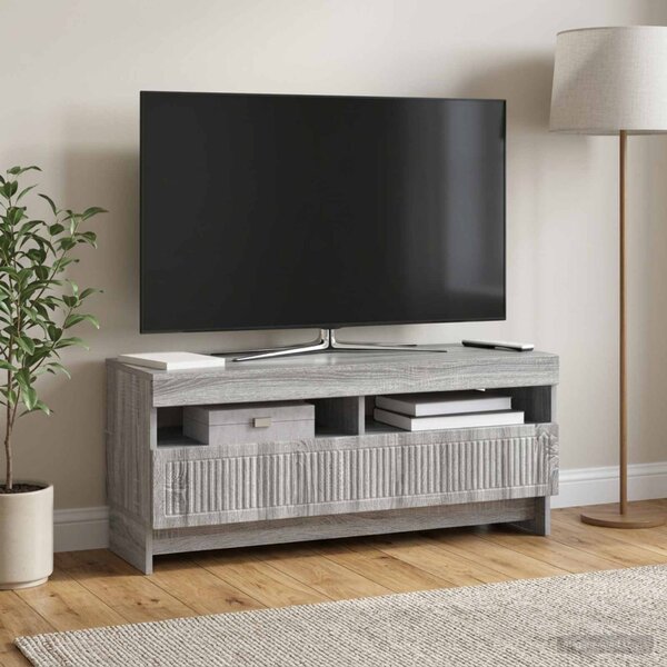 LED TV szekrény EDE 100 x 35 x 43 cm Szürke Sonoma Szerelt Fa