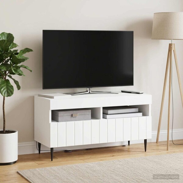 LED TV szekrény ZWOLLE 81 x 35 x 43 cm Fehér Szerelt Fa