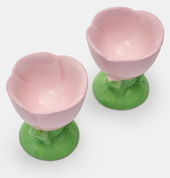 Sinsay - Virág alakú tojás tartók 2 pack - rózsaszín