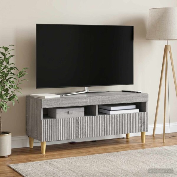 LED TV szekrény ARNHEM 100 x 35 x 43 cm Szürke Sonoma