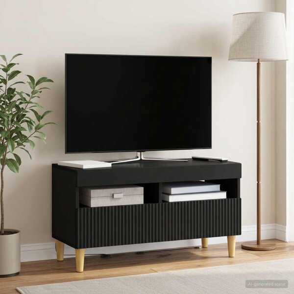 LED TV szekrény ARNHEM 81 x 35 x 43 cm Fekete Szerelt Fa