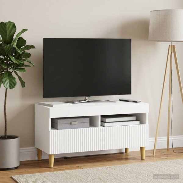 LED TV szekrény ARNHEM 81 x 35 x 43 cm Fehér Szerelt Fa