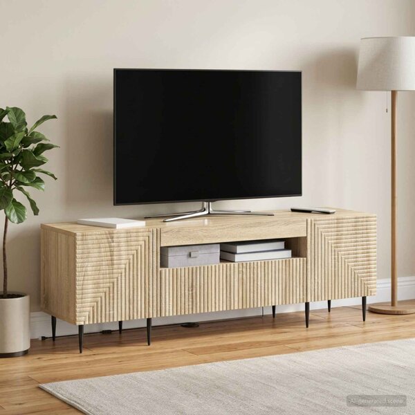 LED TV szekrény HAARLEM 153 x 35 x 43 cm Sonoma Tölgy