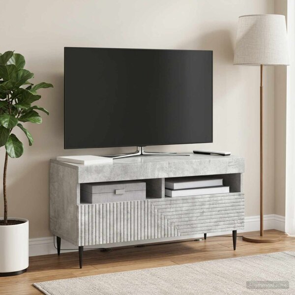 LED TV szekrény HAARLEM 81 x 35 x 43 cm Betonszürke Szerelt Fa