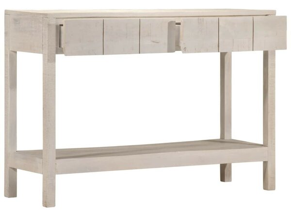 VidaXL Mangófa Tálalóasztal - Fehér - 110x35x75 cm