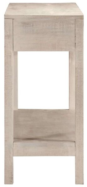 VidaXL Mangófa Tálalóasztal - Fehér - 110x35x75 cm