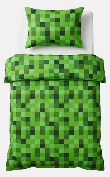 Sinsay - Pamut ágyneműhuzat garnitúra pixel mintával - zöld