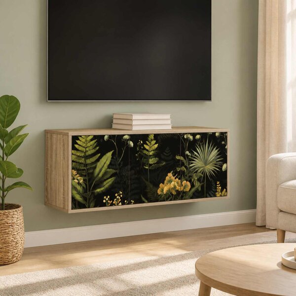 Falsítható TV Szekrény RHENEN 102 x 33 x 40 cm Sonoma Tölgy