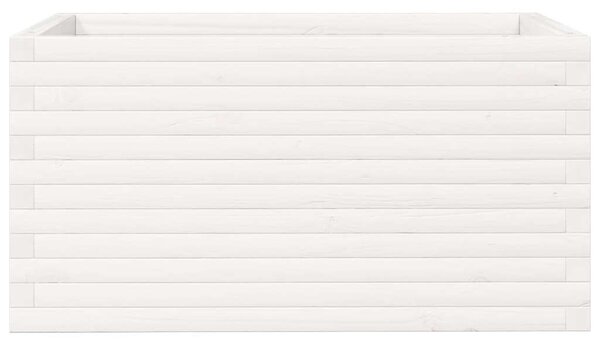 VidaXL Virágláda - Fehér Fenyőfa - 90x60x45,5 cm