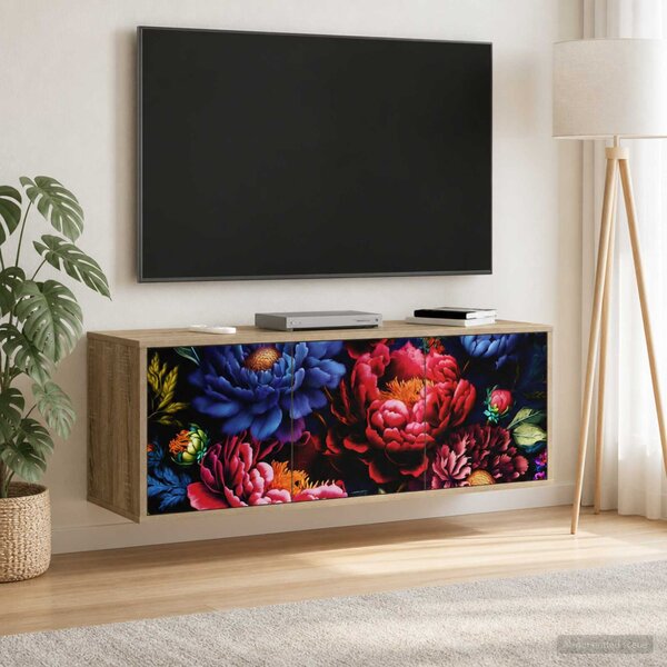 Falsítható TV Szekrény KIEL 102 x 33 x 40 cm Sonoma Tölgy