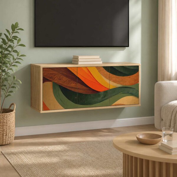Falsítható TV Szekrény BONN 102 x 33 x 40 cm Sonoma Tölgy