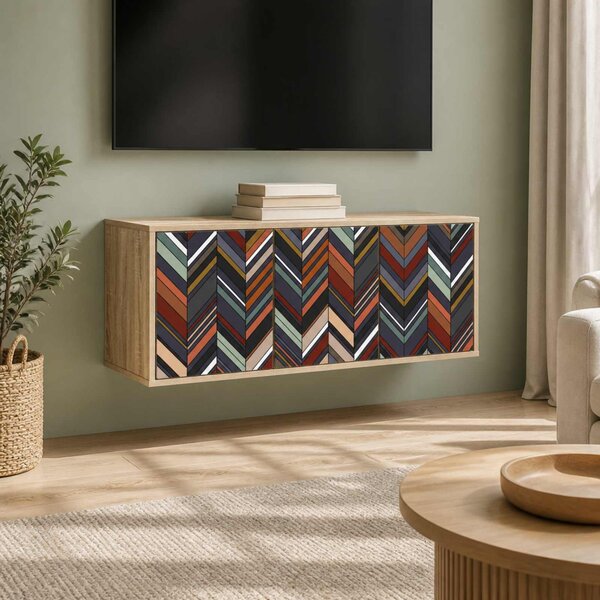 Falsítható TV Szekrény OMMEN 102 x 33 x 40 cm Sonoma Tölgy