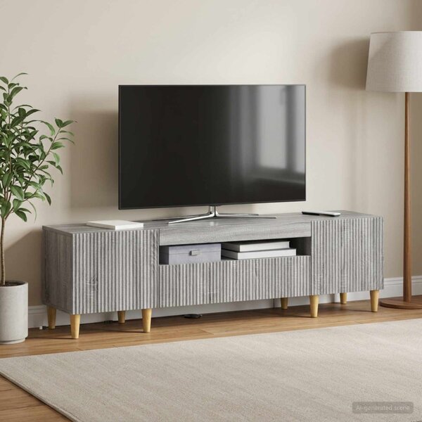 LED TV szekrény ARNHEM 153 x 35 x 43 cm Szürke Sonoma