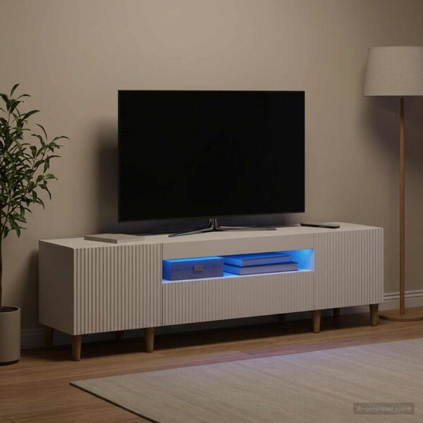 LED TV szekrény ARNHEM 153 x 35 x 43 cm Fehér Szerelt Fa