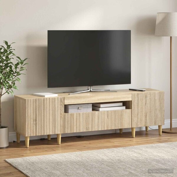 LED TV szekrény ARNHEM 153 x 35 x 43 cm Sonoma Tölgy Szerelt Fa