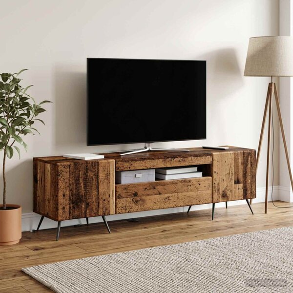 LED TV szekrény Antik Fa Szerelt Fa