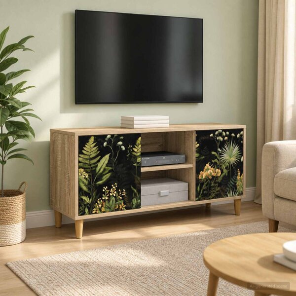 TV szekrény RHENEN 102 x 33 x 50 cm Sonoma Szerelt Fa