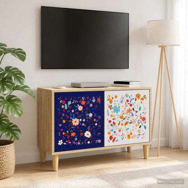 TV szekrény MAINZ 69 x 33 x 50 cm Sonoma Szerelt Fa