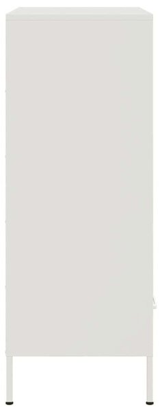 VidaXL Fém Magasszekrény - Fehér - 68x39x101,5 cm