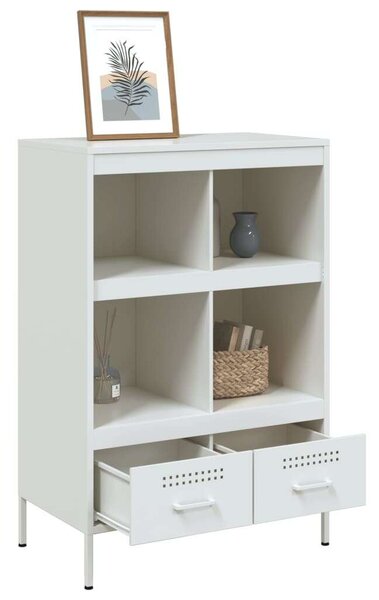 VidaXL Fém Magasszekrény - Fehér - 68x39x101,5 cm