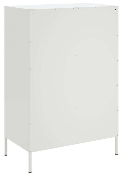 VidaXL Fém Szekrény - Fehér - 68x39x101,5 cm