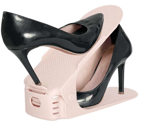 Cipő rendszerező, állítható cipőrendező, rózsaszín