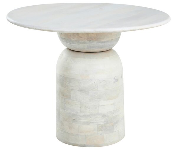 Étkezőasztal MURTLE Fehér 110 cm 110 cm Mangófa