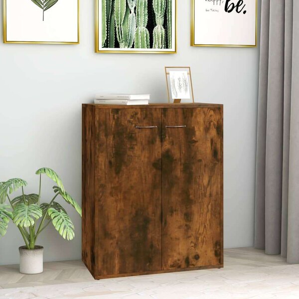 VidaXL füstös tölgy színű szerelt fa tálalószekrény 60 x 30 x 75 cm