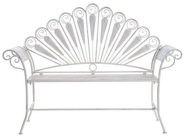 Kerti pad PAVIA 146 cm Fém Törtfehér