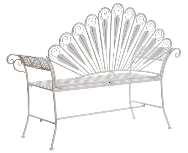 Kerti pad PAVIA 146 cm Fém Törtfehér