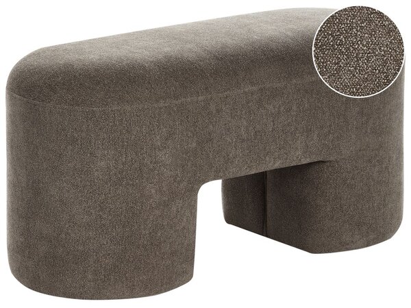 Kárpitozott pad DECORAH Buklé Barna