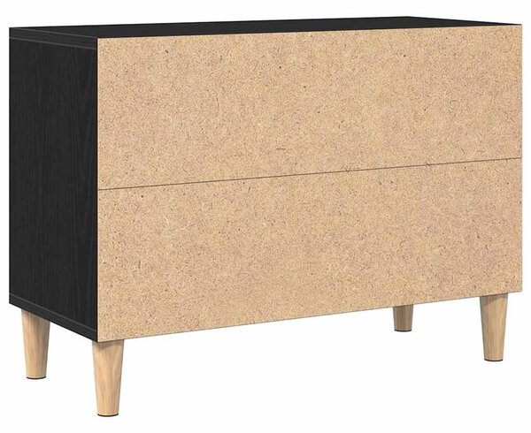 TV szekrény 69,5 x 30 x 50 cm Fekete tölgy Szerelt Fa