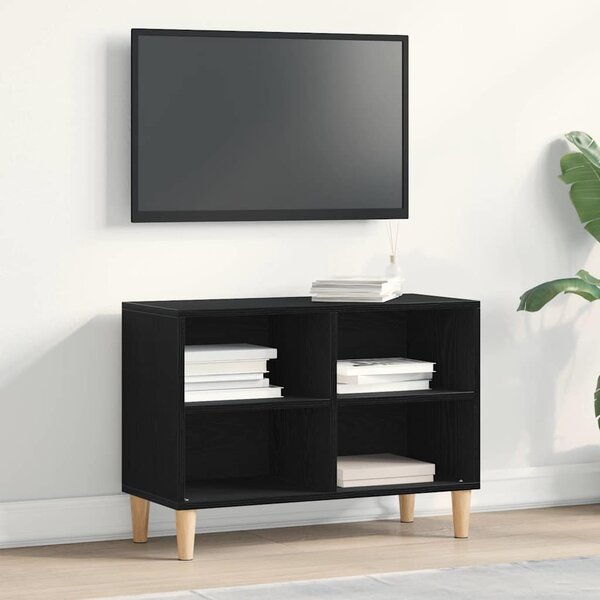 TV szekrény 69,5 x 30 x 50 cm Fekete tölgy Szerelt Fa