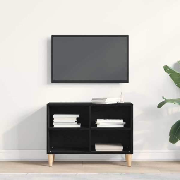 TV szekrény 69,5 x 30 x 50 cm Fekete tölgy Szerelt Fa