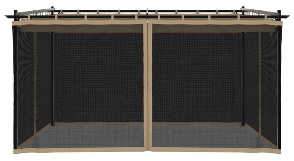 VidaXL Kerti Pavilon - Hálós Oldalakkal - 4x3m