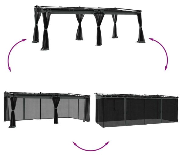 Vidaxl Pavilon - Kert - 6x3m