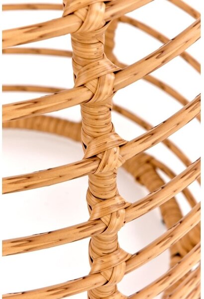 Barrel kerti asztal, rattan