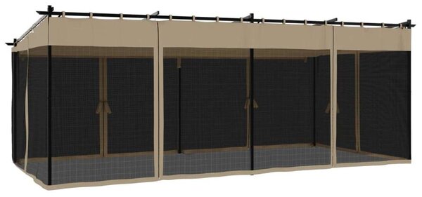 Vidaxl Kerti Pavilon - Acél, 6x3m