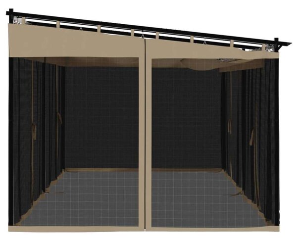 Vidaxl Kerti Pavilon - Acél, 6x3m