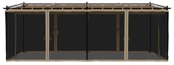 Vidaxl Kerti Pavilon - Acél, 6x3m
