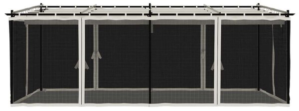 VidaXL Kerti Pavilon - Hálós Oldalakkal - 6x3m
