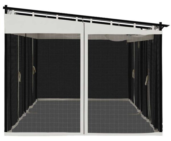 VidaXL Kerti Pavilon - Hálós Oldalakkal - 6x3m
