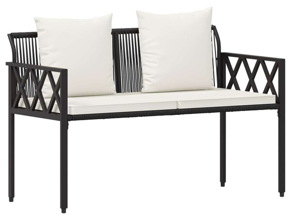 Kültéri padok 2 -Seater 116 x 56 x 75 cm polirattan