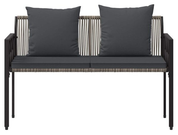 Kültéri padok 2 -Seater 116 x 56 x 75 cm polirattan