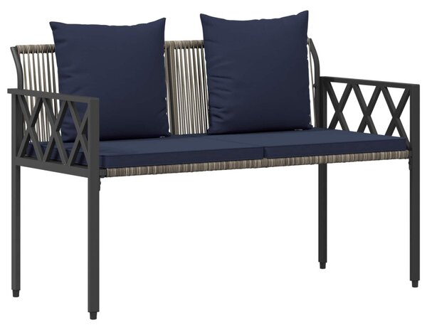 Kültéri padok 2 -Seater 116 x 56 x 75 cm polirattan