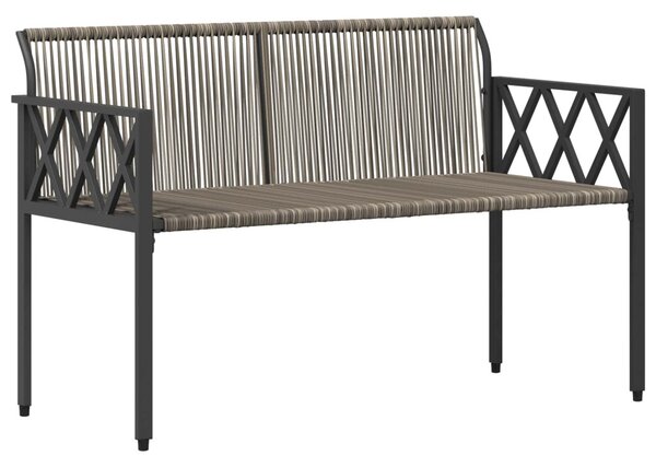 Kültéri padok 2 -Seater 116 x 56 x 75 cm polirattan