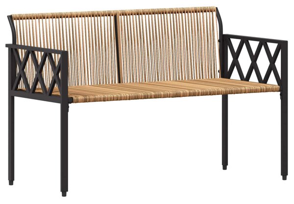 Kültéri padok 2 -Seater 116 x 56 x 75 cm polirattan