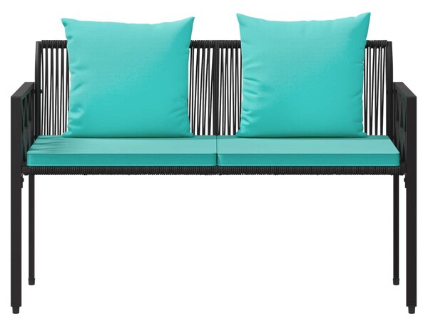 Kültéri padok 2 -Seater 116 x 56 x 75 cm polirattan