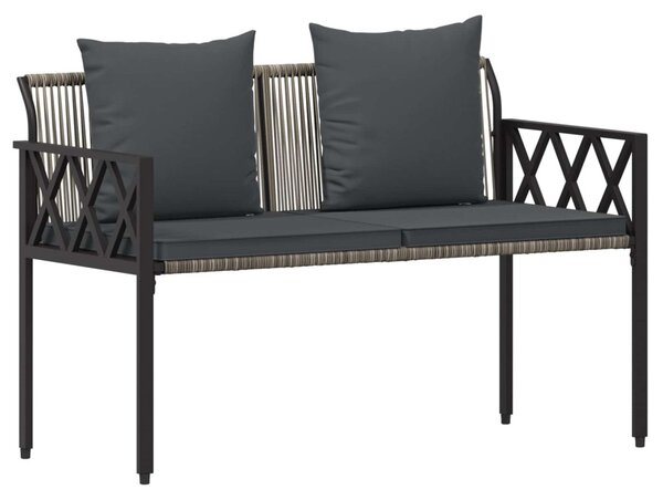 Kültéri padok 2 -Seater 116 x 56 x 75 cm polirattan