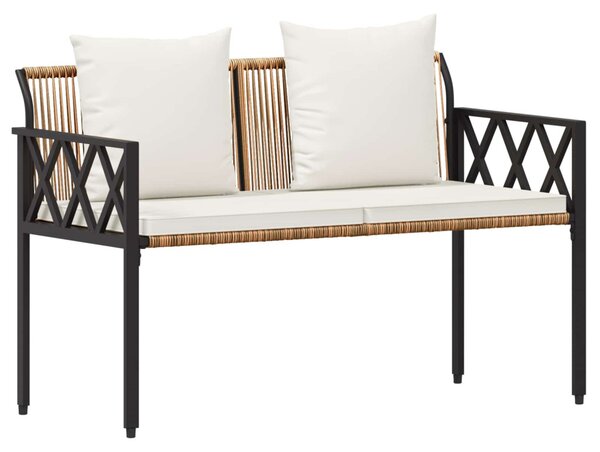 Kültéri padok 2 -Seater 116 x 56 x 75 cm polirattan